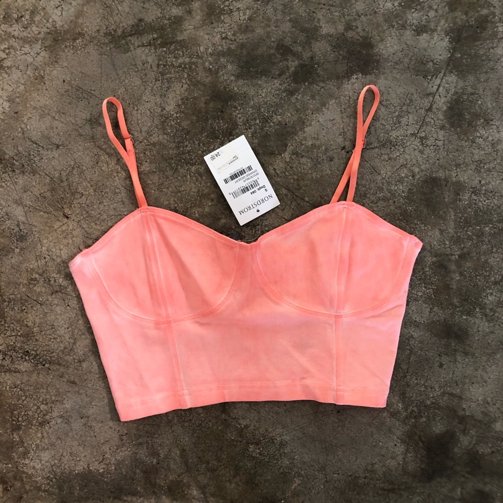 NWT Rubbish Nordstrom crop top Orange desert small